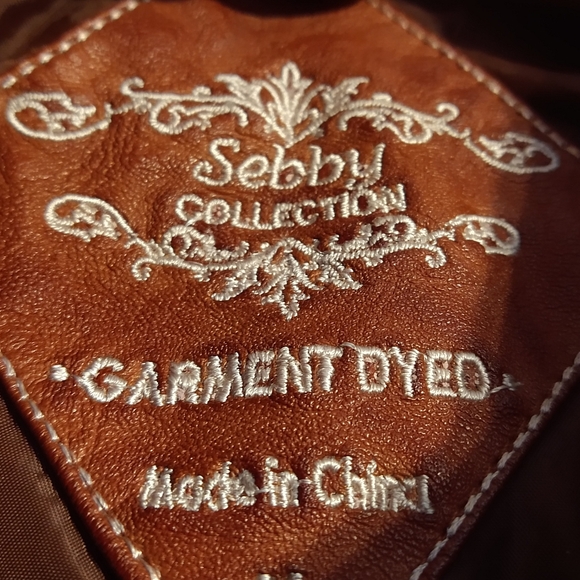 Sebby Collection Faux Leather Medium Brown Jacket - Picture 3 of 14